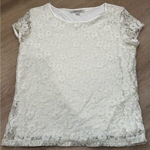 Elegant White Lace Top